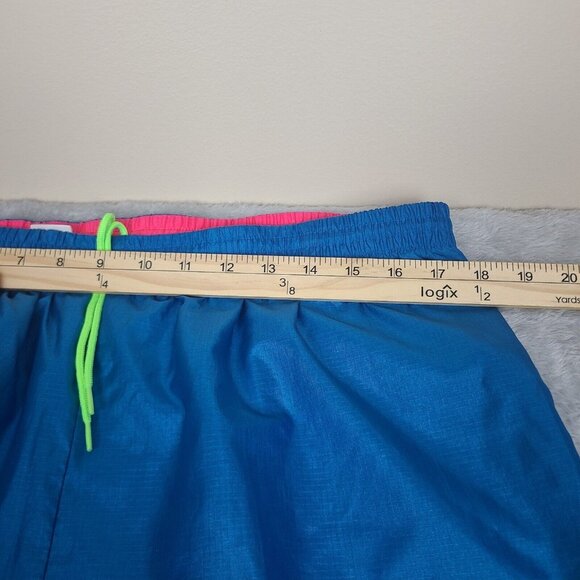 Vintage Men's Size XL Columbia Gorge‎ Pants Neon Blue Green Ski Track Running - Picture 3 of 10